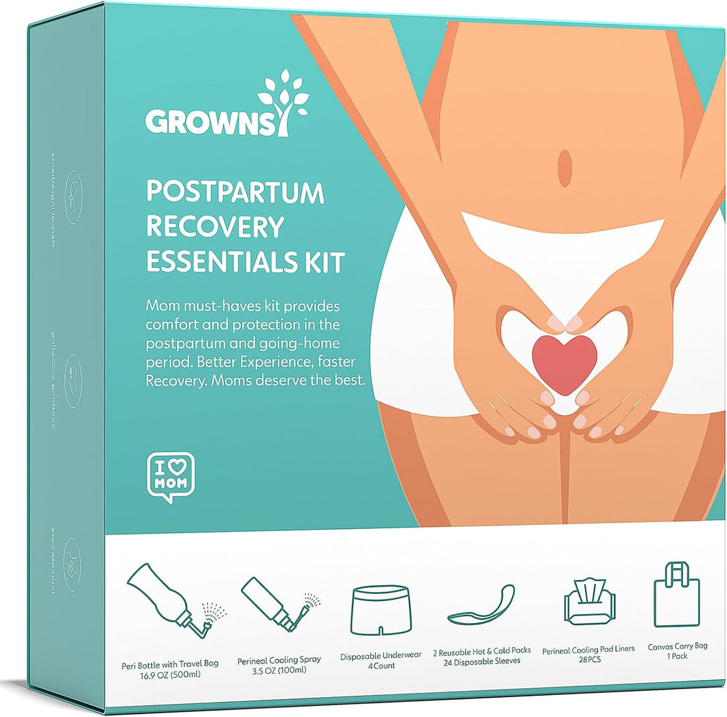 Grownsy Postpartum Recovery Essentials Kit for Labor&Delivery