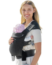 Load image into Gallery viewer, GROWNSY Baby Carrier,Wrap Carrier, Ergonomic with Head Support,Deep Grey Soft Breathable Fabric, Perfect for Newborns to Toddlers. Ergonomic Design Reduces Back Strain. Easy On/Off Design
